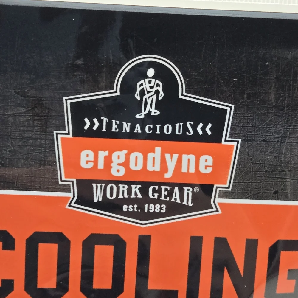 NEW Tenacious Egodyne Work Gear Blue Cooling Neck Gaiter Bandana Cut Size L/XL